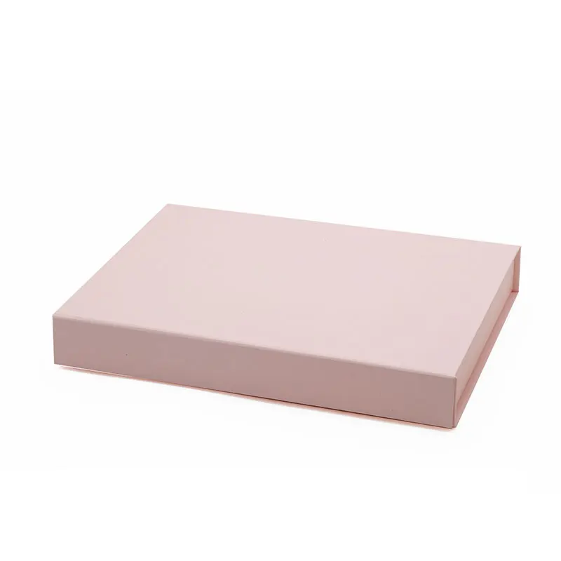 Custom 2.5cm height thin pink magnetic closure shallow gift boxes packaging for mobile phone