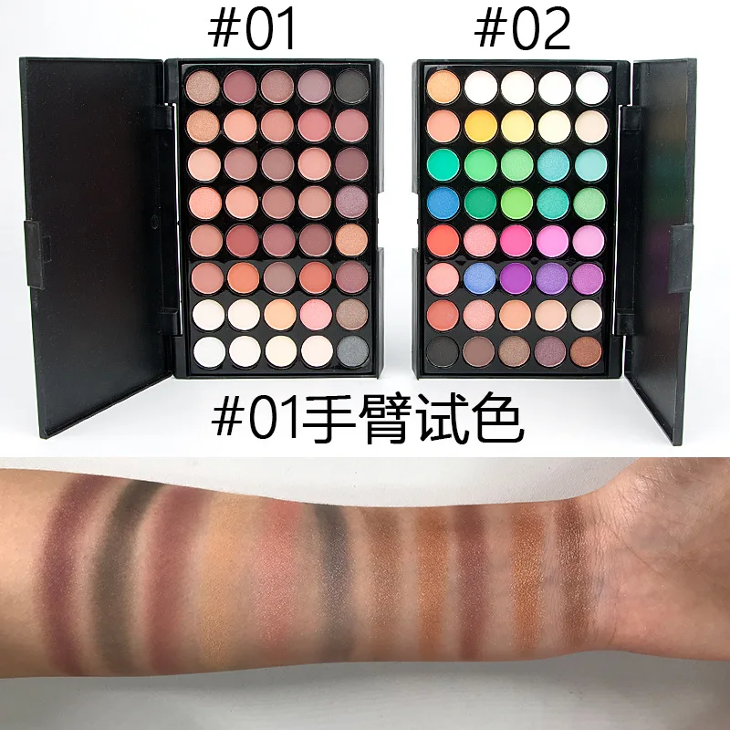 Fordable Duochrome Pigments Pressed Duochrome Eyeshadow With 40 Colors Available Private Label Eyeshadow Palette