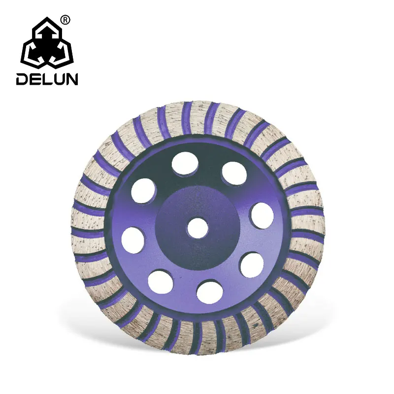 DELUN China factory direct sale hot-pressed 4 inch 105 mm High Performance Dished Cup Blade durable using  ultra-fast