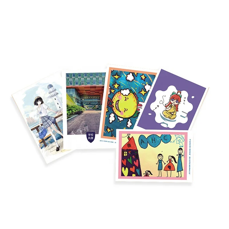 Custom Printed Artistic Module Text Greeting Card Fashion Bag Postcard