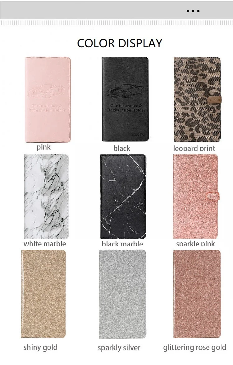 RFID Anti-Theft Multifunctional Waterproof Handheld Document Bag Long Travel Passport Jacket Wallet Swipe Card Certificate