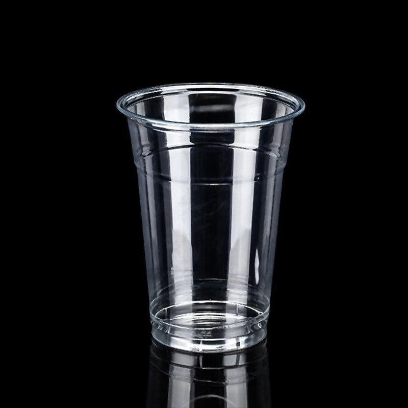 Factory Custom Printing Logo 16oz 24oz 32oz Clear Cold Drink Disposable Plastic PET Cups With Lids