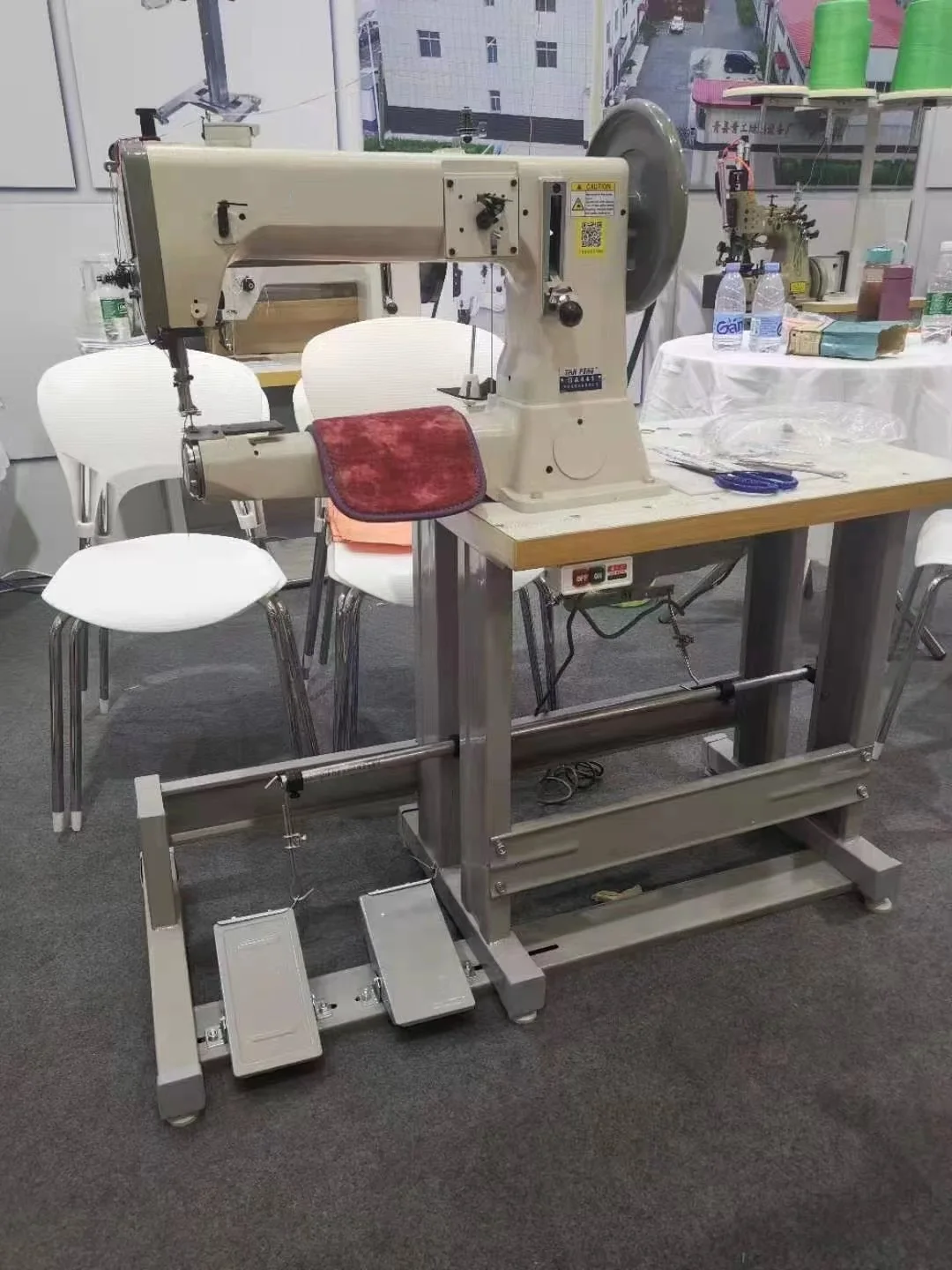 GA441 leather sewing machine cylinder arm walking foot sofa heavy duty compound feed sewing machine