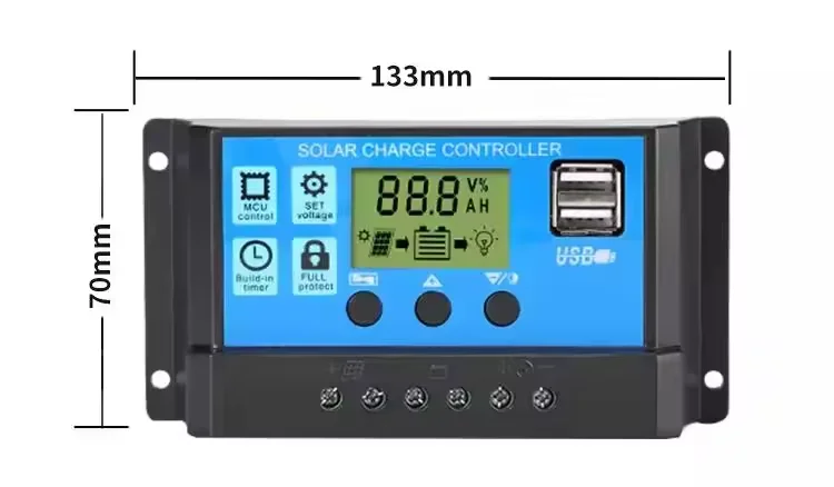 Solvo Customized 12v 24v Solar Charge Controller 10/20/40/60/80 Amp Pwm Off Grid Solar Panel Controller charge controller