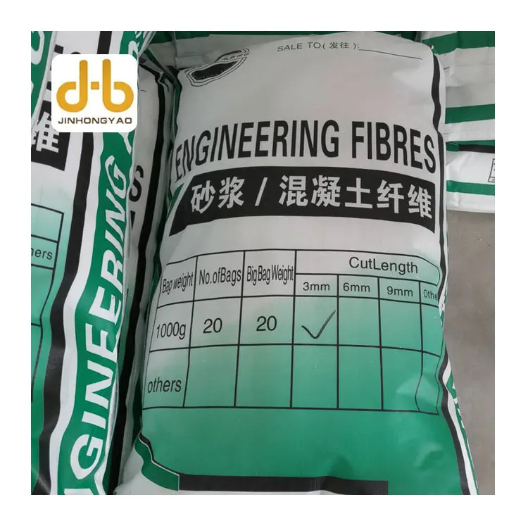 Polypropylene staple fiber for concrete cement mortar