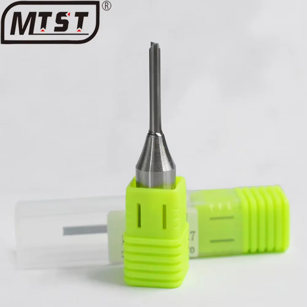 Carbide CNC cutter head TCT straight milling cutter head 1/2' shank 2 flute milling tools for wood carving Metal carving