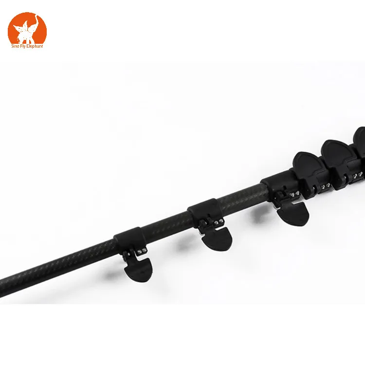18m 60ft telescopic 3k carbon fiber extension pole rod for Coconut juice picking