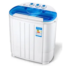 High Performance OEM Motor Plastic CE EMC Color Automatic Material Electric Twin Tub Clothes Portable Washing Machine