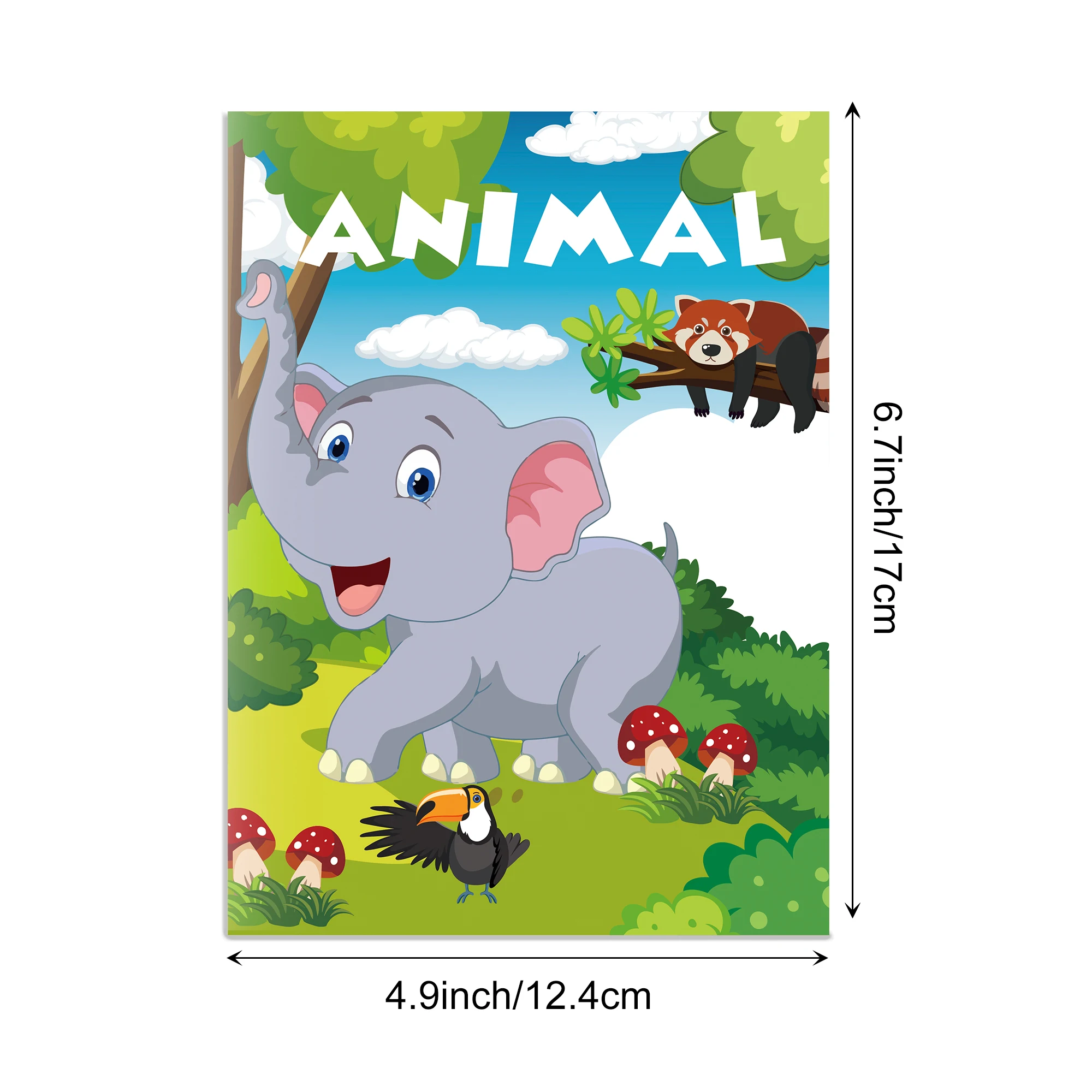 TY037 Cartoon Character Theme Coloring Books School Activity Fillers DIY Painting Drawing Book for Kids Birthday Gift