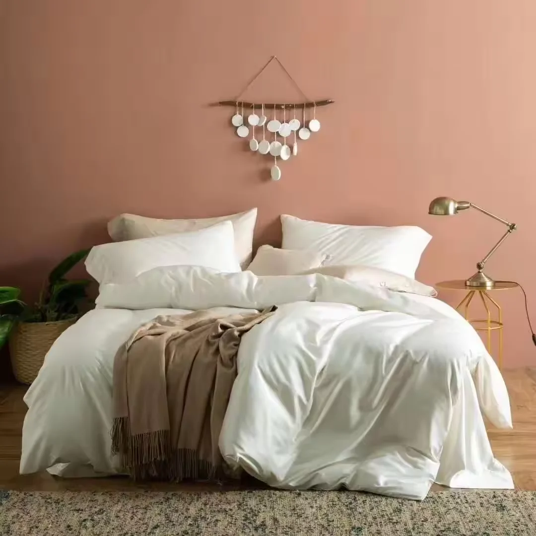 Luxury 100% Cotton Bedding Sheet Set Colorful Bed Sheets Hotel