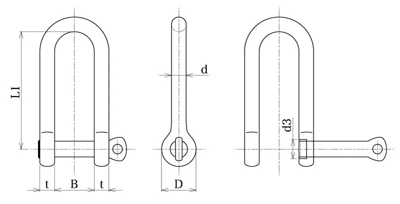 Workinga twist-on type hardware tools anchor shackle d in high places