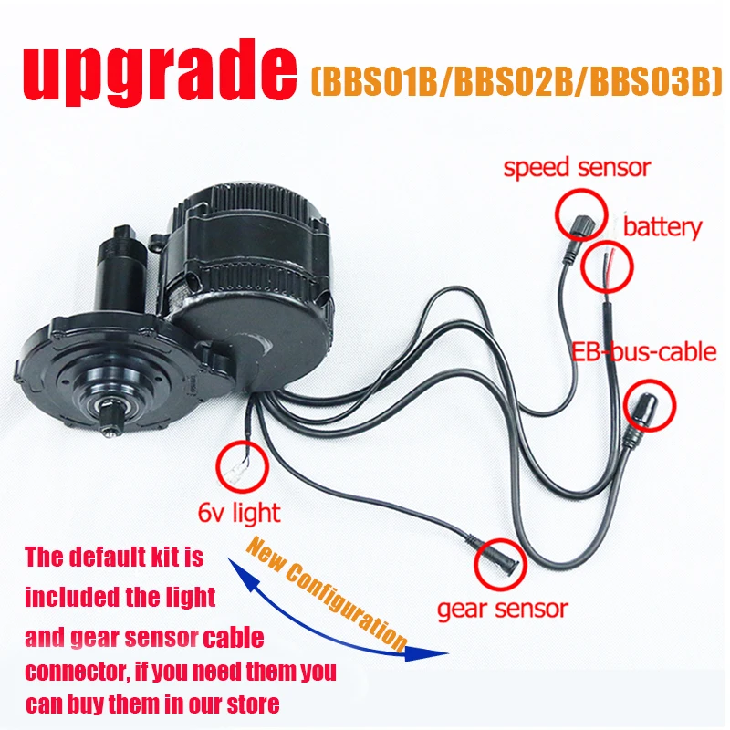 
Bafang BBSHD BBS03B BBS03 8fun 48V 1000W Mid Drive Motor Electric Bike Conversion Kit 