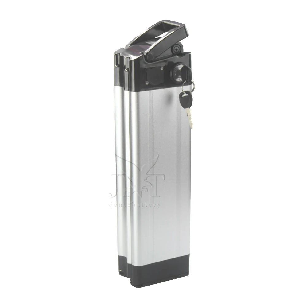 Литий-ионный аккумулятор для электровелосипеда, 24 В, 36 В, 48 В, 10 Ач, 15 Ач, 20 Ач, 25 Ач, серебристый цвет, для рыбы, скутера