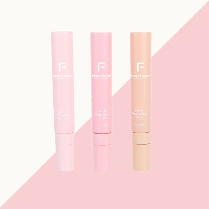 Eco-friendly 17ml Plastic Soft Lip Gloss Squeeze Tubes Soft Pe Tube Packaging Cosmetic Custom Lipstick Tubes Cover Cylinder