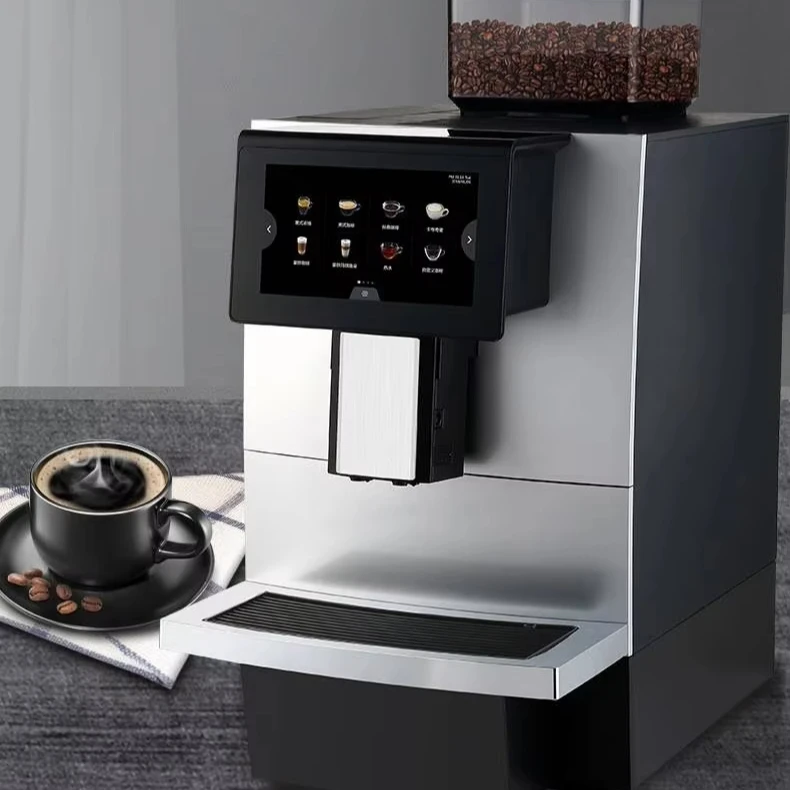 F11 Full-Automatic Espresso Machine Digital Touch Screen Includes Coffee Maker and Grinder Electric for Household Car Use