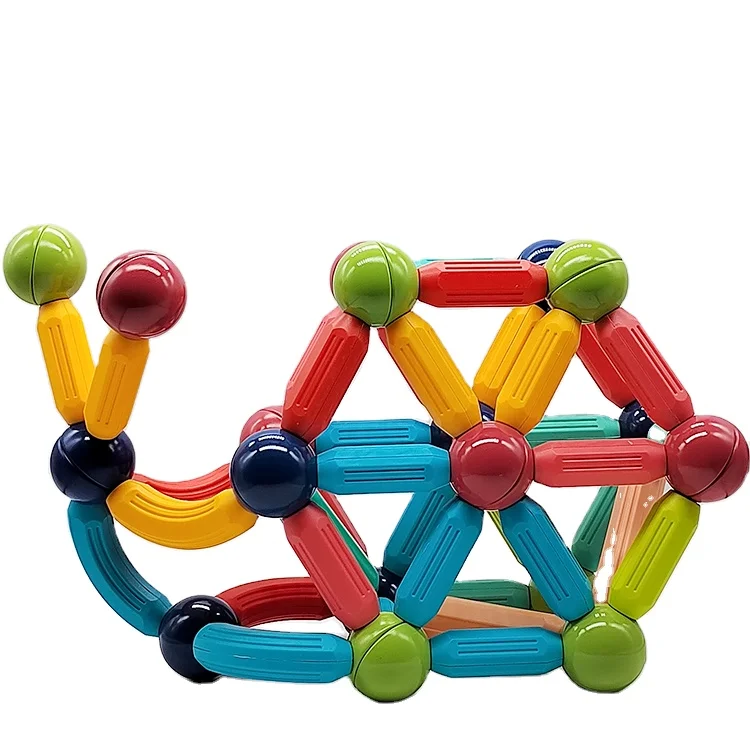 Magnetic stick and ball preschool safe building magnetic toys magic magnet stick toy