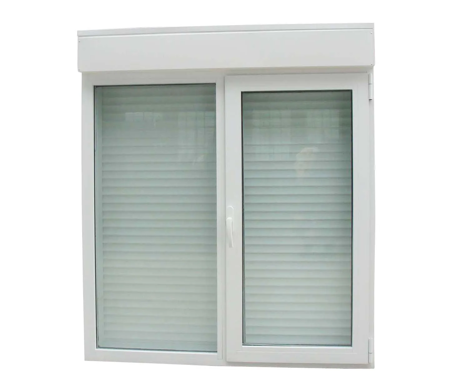 TOMA Casement Window with Integrated Shutters Electrical Rolling Shutter for Window  Outdoor Aluminum Shutters Protection