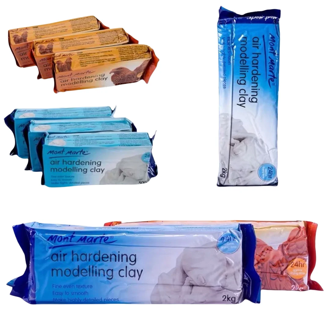 hot selling High Quality All-Natural Air Dry Clay 500g  Reddish-Brown Moulding Playdough & Slime