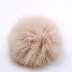 wholesale new compressive 15cm  faux fur pompom for hats with snap  multi color with elastic cord fake fur pom poms for hat