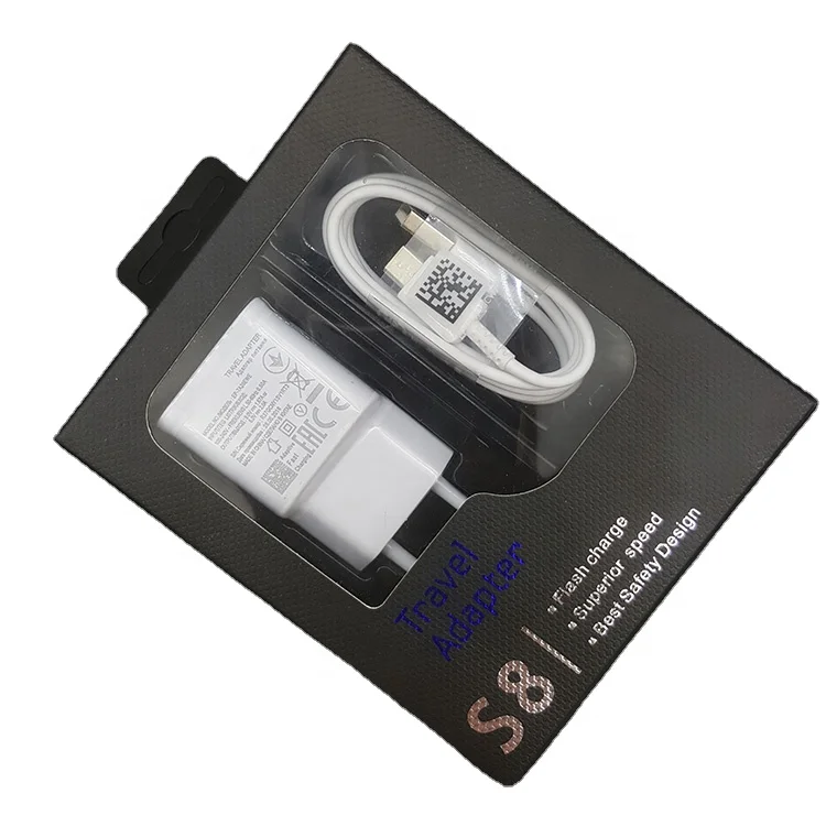 Original 5V 2A Adapter Fast Charging Travel Adapter Wall Fast Charger with Type C Cable for Samsung S8 S9 S10