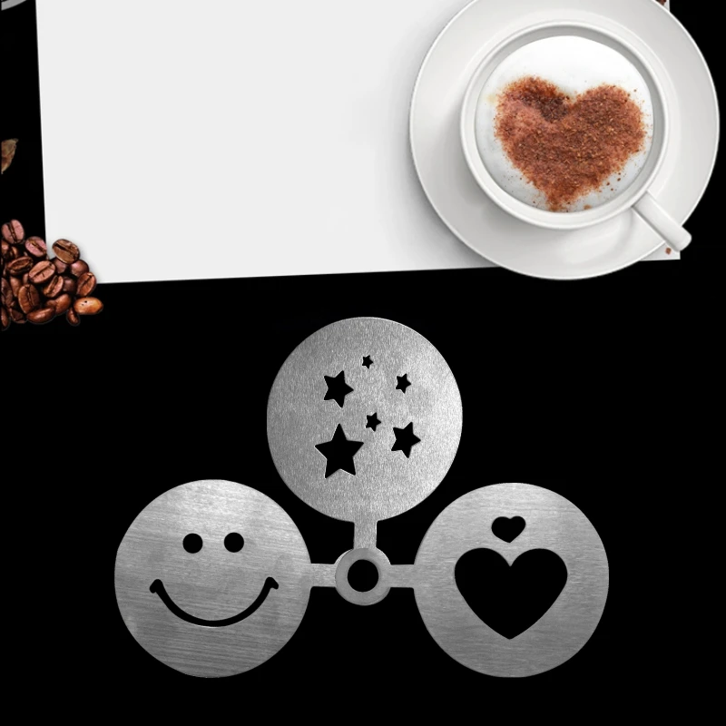 Funny gift unique lovers cake stencil latte cappuccino printing stencil kit