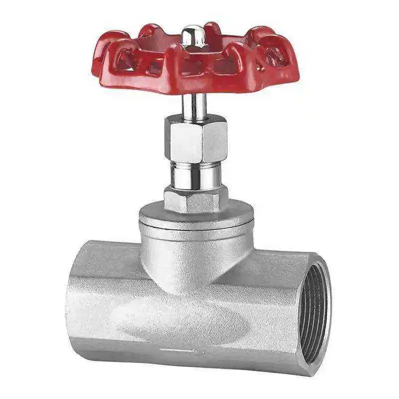 Stainless steel manual pipe connection globe valve DN25 201 female stainless steel globe valve