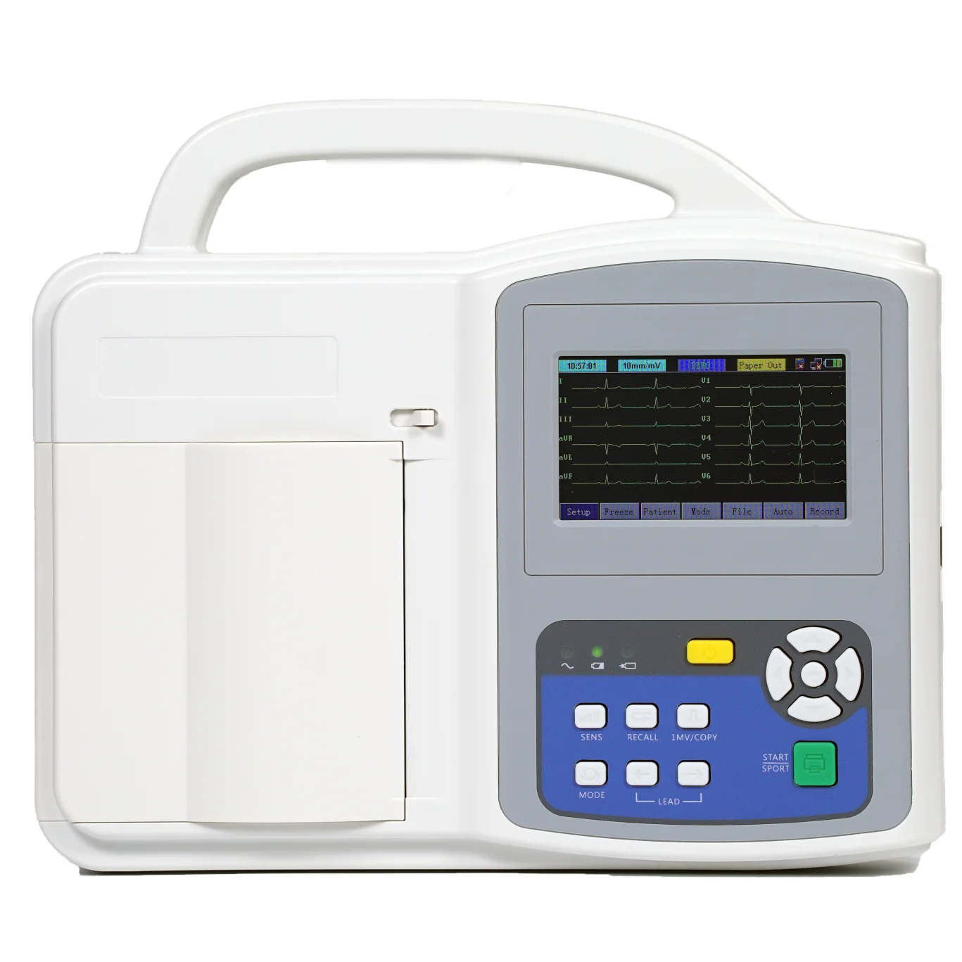 
New arrival digital 6 inch touch screen ECG EKG machine 