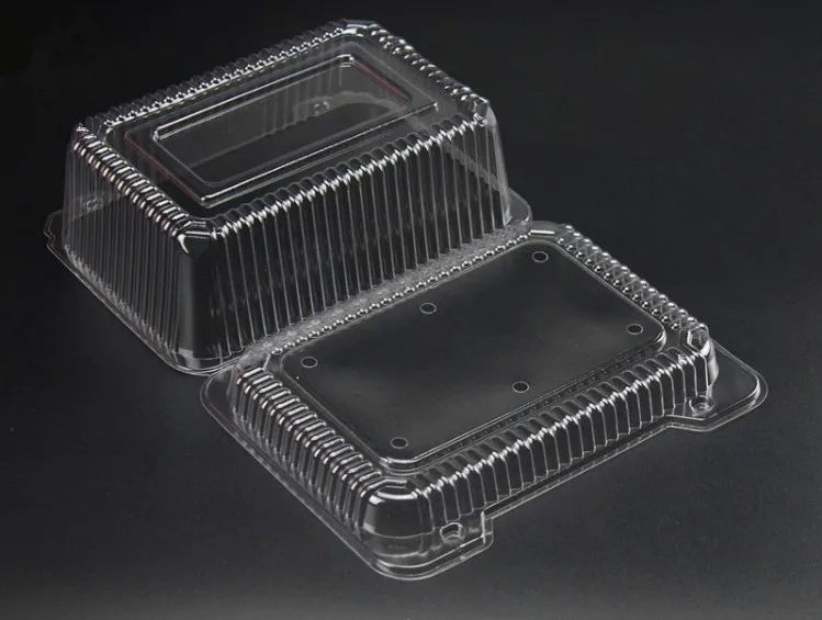 Eco-friendly Plastic Clear Strawberry Packing Box Clamshell Hinged Fruit and Vegetable Packaging Container