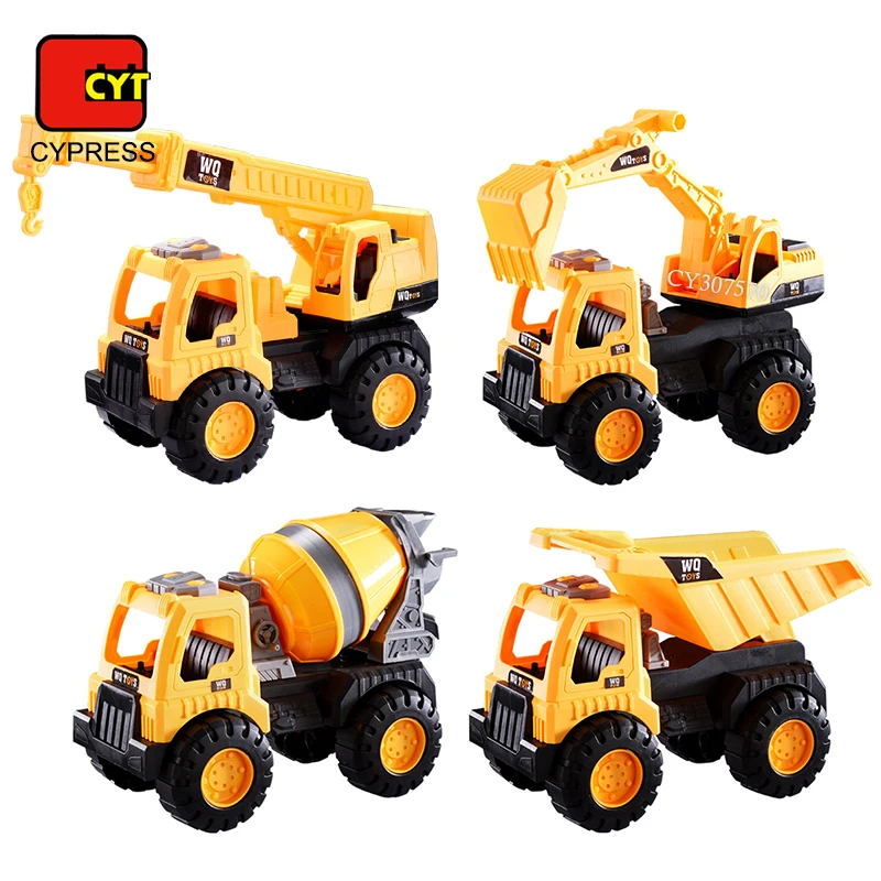 Wholesale Construction Toys Sandbox Truck Toys Vehicles Crane Excavator Mixer Dump Trucks Beach Sand Toys For Boys