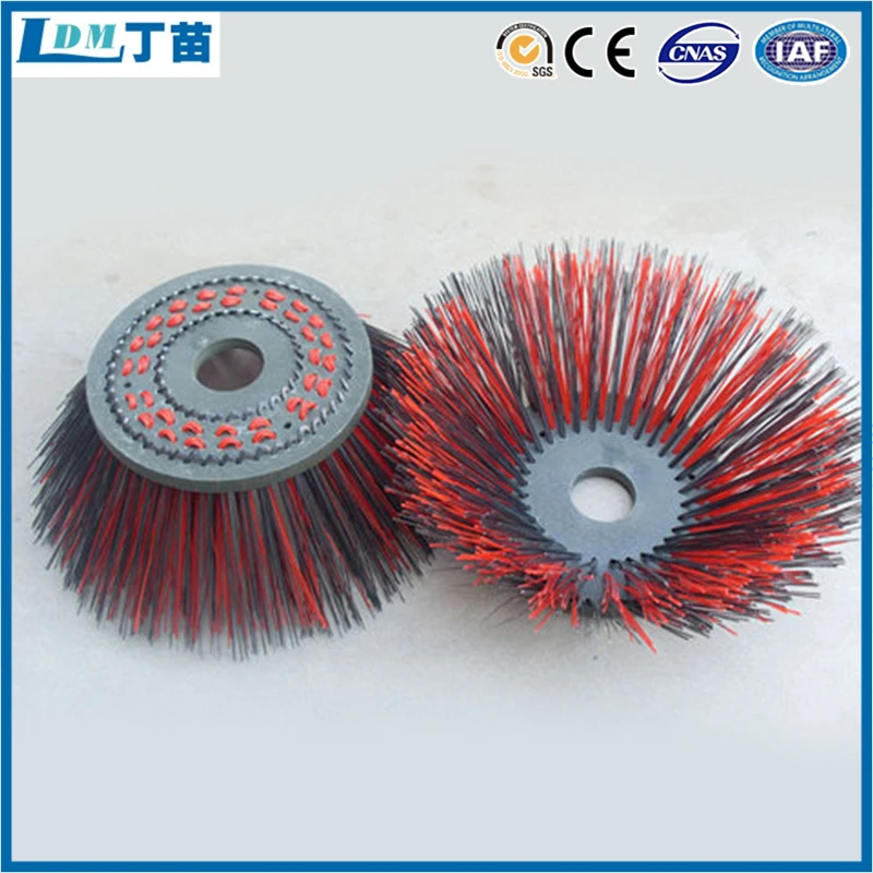 Sanitation electric car nylon disc sweeping brush Round clean brush
