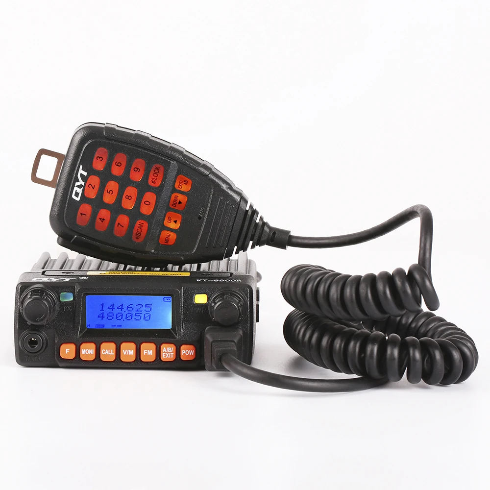 QYT KT 8900R VHF/VHF/UHF Tri band 25W 200CH Scan Monitor Scramble DTMF Alarm CTCSS DCS Radio Walkie Talkie KT8900R