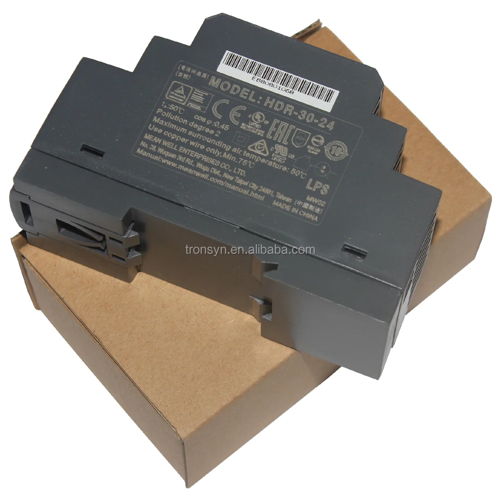 Бренд Mean Well представляет HDR-30-24 30W 24V din-рейку переключатель питания для бытовых управления и электронно-механические