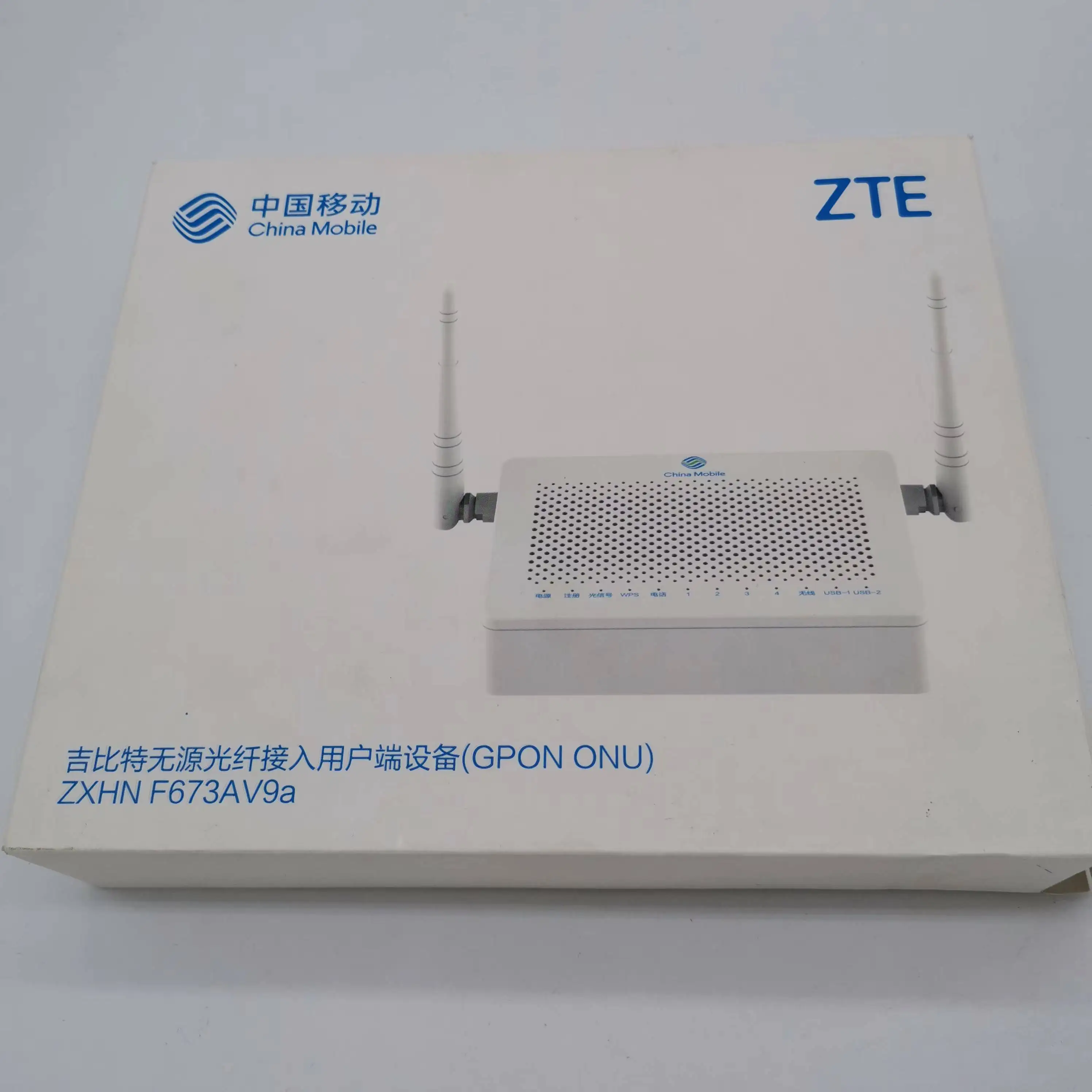 High quality Cheap  ZTE  F673AV9 4GE+1POT GPON ONT Second hand  Modem ftth solution  Fiber optical terminal olt Epon externalonu