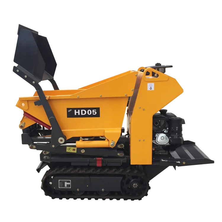 EPA china self-loading mini crawler transporter rubber track dumper 500kg 800kg 1000kg 2ton-8ton with lift and crane for sale