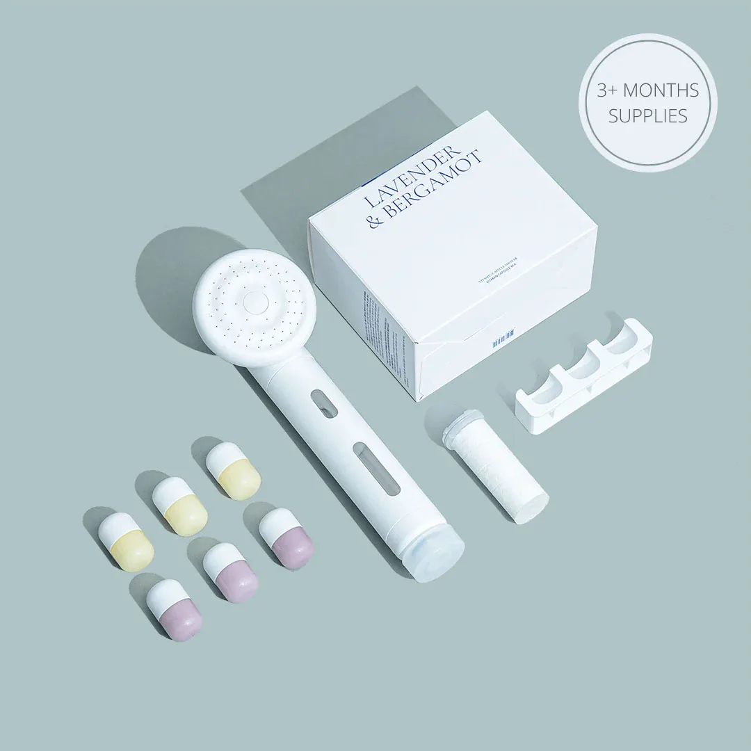 H201 SHIFT Vitamin Capsule Filtered  Handheld High Pressure Adjustable Modern  Kids Shower head Filter Set