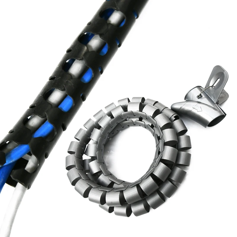 10 mm x 1.5 Meter Spiral Wrapping Band Cable Organizer Wrap for PC Wires in China