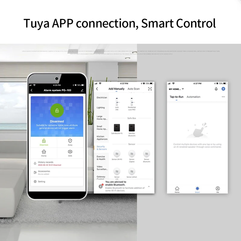 One key to SOS alarm wifi alarm system wireless gsm auto dialer