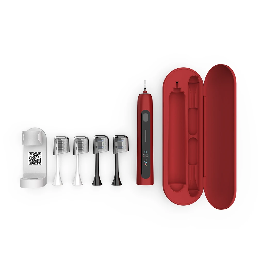 Sonic Whitening Electric Toothbrush - ADA Accepted Rechargeable Electric Toothbrush for Adults Clean, Red  2021, Ultra