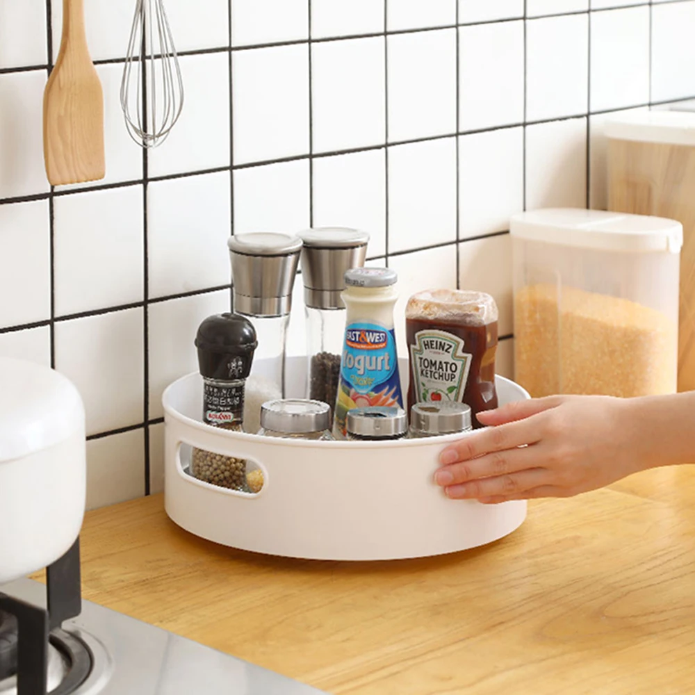rotating spice seaoning wine organizer rack drawer tray
