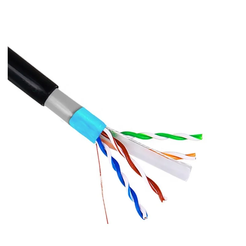 Single Shielding Ftp Cat6a Cat6 Network Cable Outdoor 23awg 305m 1000ft Lan Cable Rj45 Communication Cables
