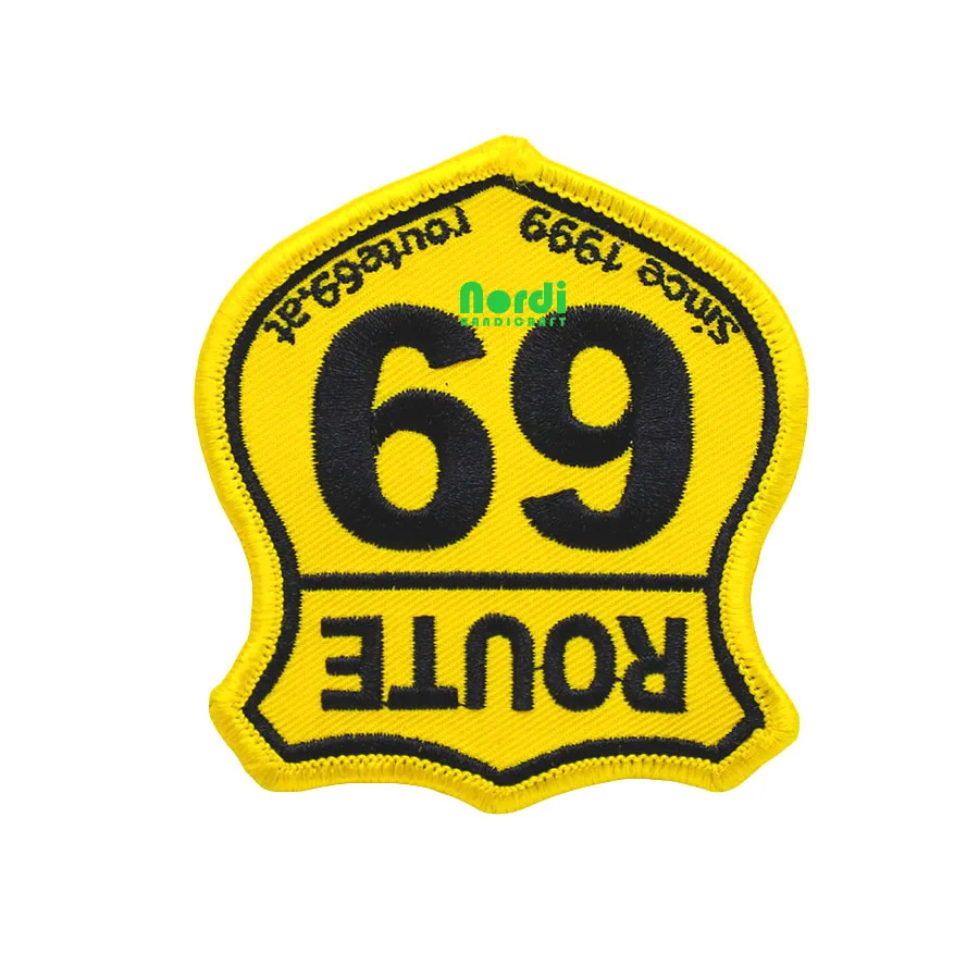 Fancy design embroidery patch, custom sew-on patch,iron-on patch with your own logo