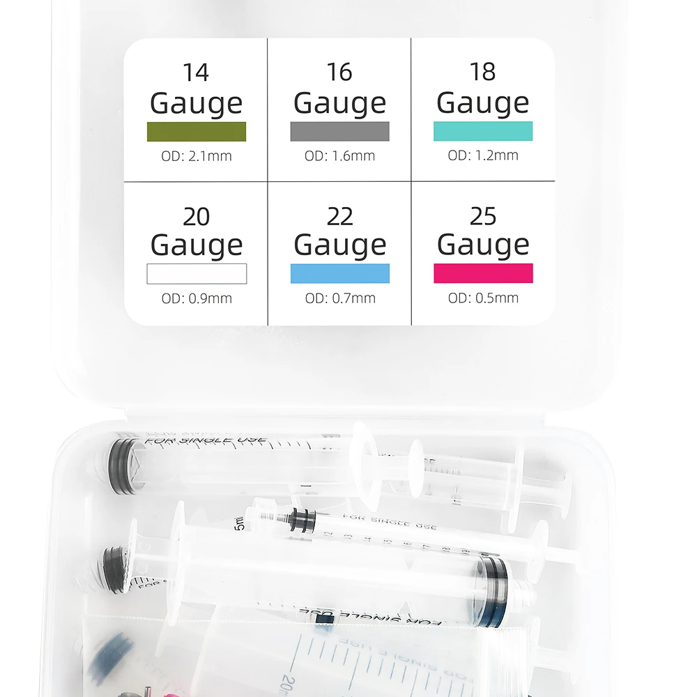 Industrial Syringe Plastic Luer Lock  Syringe with Blunt Needles