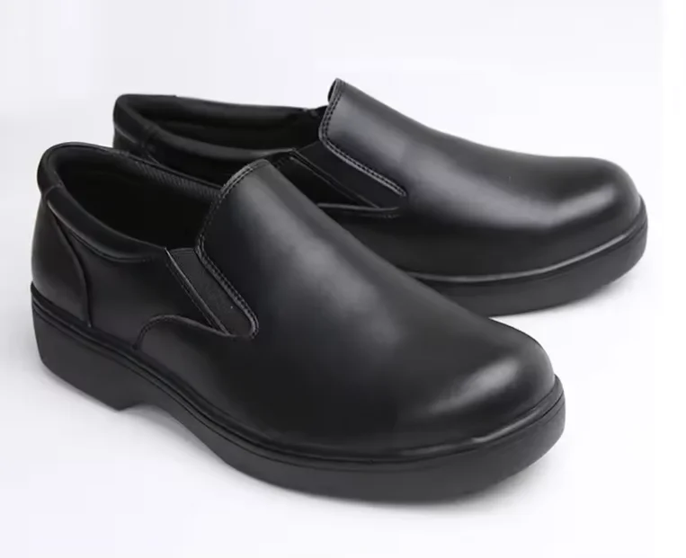 High Quality Anti-slip Anti-impact Anti-oil White Nurse Safety Shoes Leather Waterproof Steel Toe Work Shoes