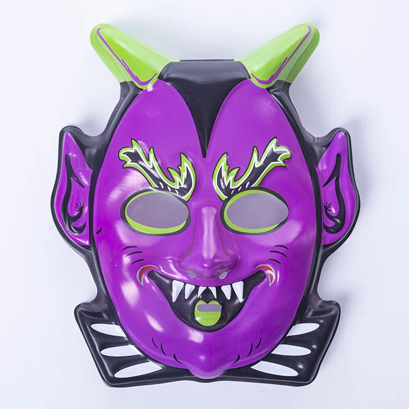 Custom Halloween PVC Adult Cosplay Scary Ghost Mask Full Face Carnival Cat Costume with LED for Sale