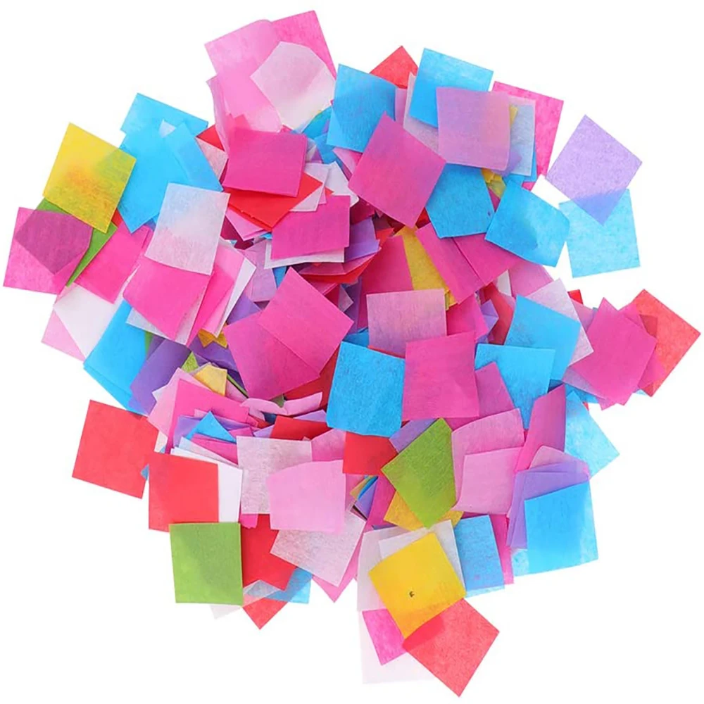 Rainbow Napkin Confetti Square Table Decor for Balloon Wedding Birthday Engagement
