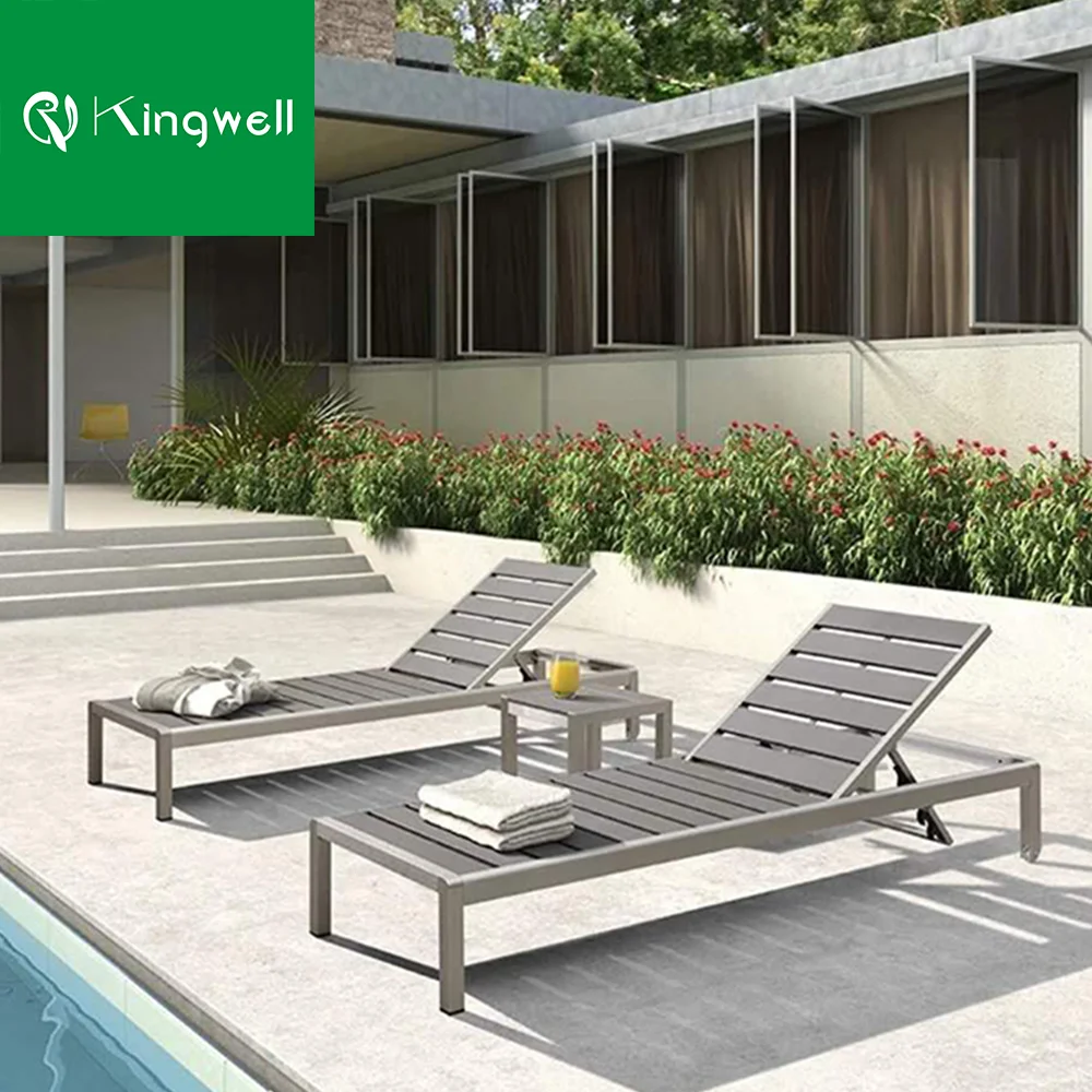 Дешевая садовая мебель, шезлонг, шезлонг, пластиковый деревянный шезлонг, шезлонг