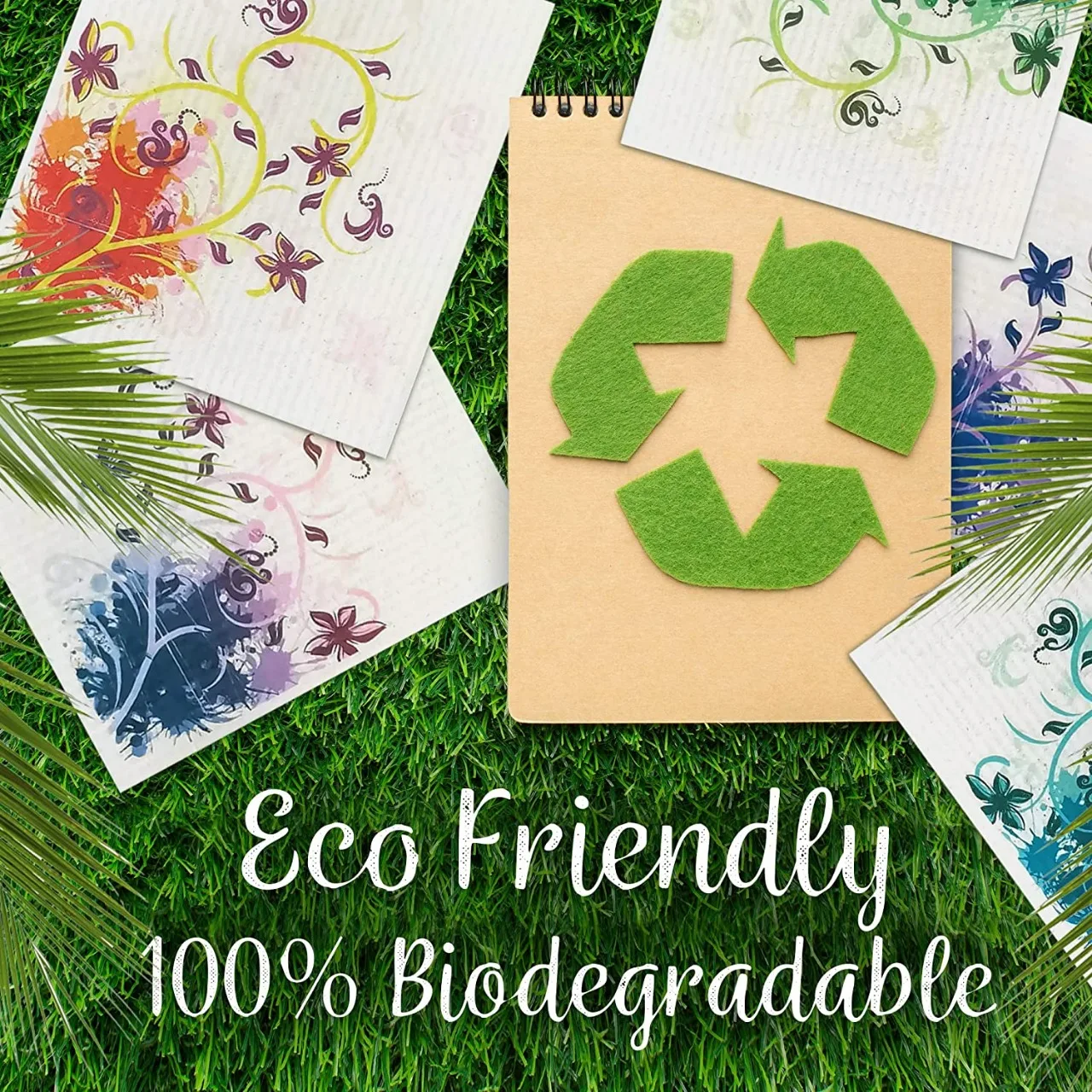 Custom Made Color Any Or Custom Material Cellulose Microfiber Cleaning Sponges Rags Bulk