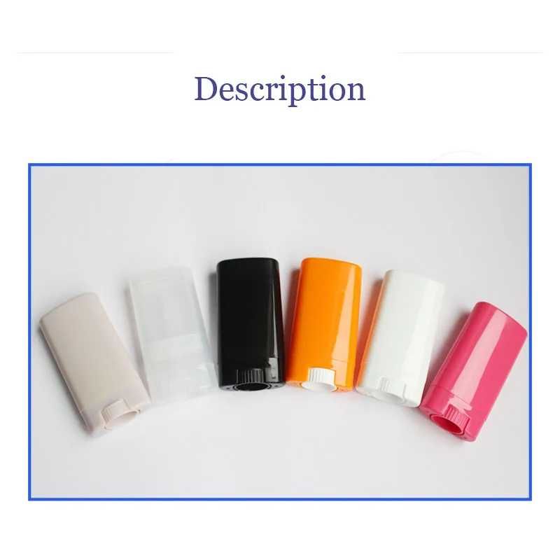 Custom empty 15ml deodorant stick container bottle tube packaging  friendly deodorant stick bottle