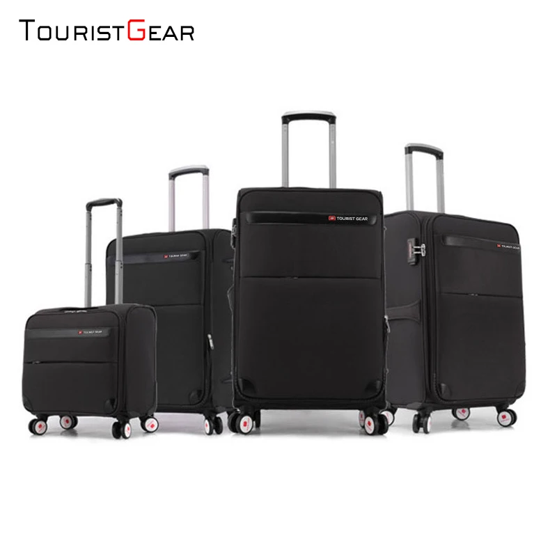 16 inch high-end trolley manufacturer caster trolley luggage canvas travel luggage