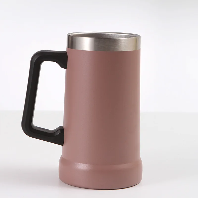 2024 New Custom Powder Coated  Cool Double Wall Vacuum Insulated 304 Stainless Steel 24oz Beer Tumbler Mug Cup
